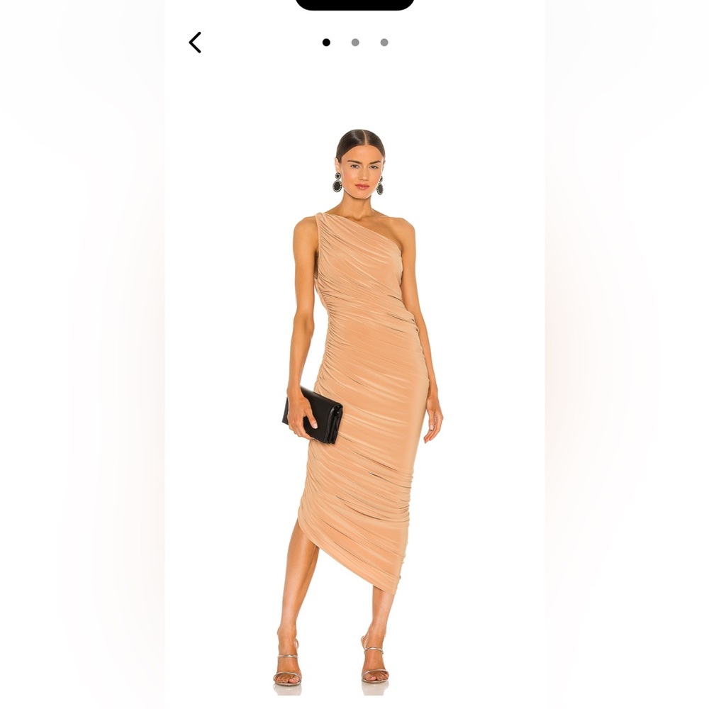 Norma Kamali, Diana Gown. Nude. Size small. Worn once, great condition!